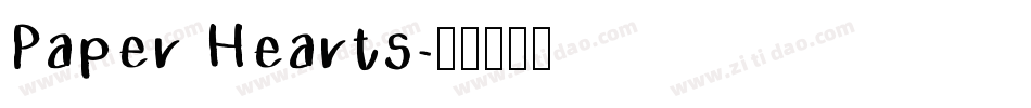 Paper Hearts字体转换